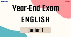 【独中历年考卷】独中初一 年终考卷 英语 【Past Year Papers】Junior 1 Year End Exam BI
