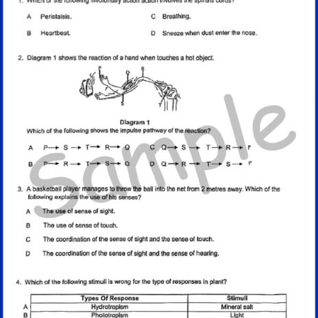 Tingkatan 3 Sains Ujian Peperiksaan Pertengahan Tahun UPSA - Form 3 ...