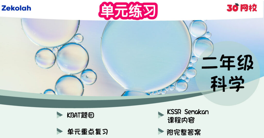 单元练习：华小科学（二年级）