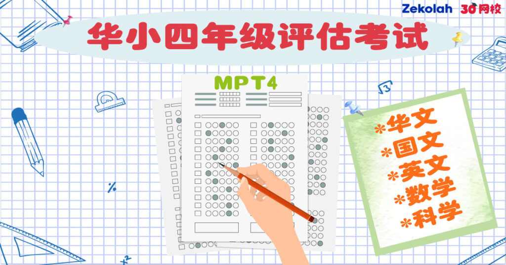 2026年 华小四年级评估考试 （MPT4） Matriks Pembelajaran Tahun 4